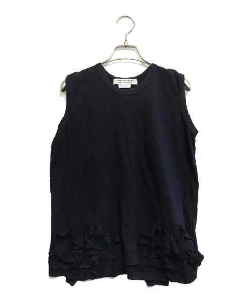 COMME des GARCONS COMME des GARCONS（コムデギャルソン コムデギャルソン）COMME des GARCONS COMME des GARCONS (コムデギャルソン コムデギャルソン) フリルブラウス ネイビー サイズ:Sの古着・服飾アイテム