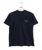 COMME des GARCONS HOMMEコムデギャルソン オム）の古着「ロゴプリントTシャツ」｜ネイビー