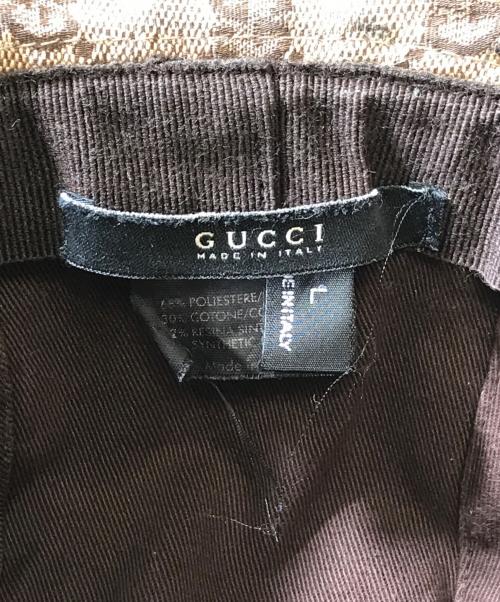 GUCCI（グッチ）GUCCI (グッチ) GGキャンバスバケットハット ベージュ サイズ:Lの古着・服飾アイテム