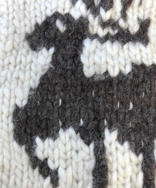 VINTAGE（ヴィンテージ）VINTAGE (ヴィンテージ) カウチンニットカーディガン ホワイト サイズ:表記なしの古着・服飾アイテム