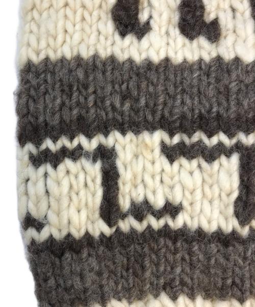 VINTAGE（ヴィンテージ）VINTAGE (ヴィンテージ) カウチンニットカーディガン ホワイト サイズ:表記なしの古着・服飾アイテム