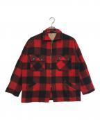 FIVE BROTHERファイブブラザー）の古着「チェックスポーツジャケット」｜レッド