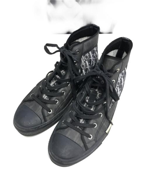 DIOR HOMME（ディオール オム）Dior Homme (ディオール オム) B23 オブリークロートップスニーカー ブラック サイズ:43の古着・服飾アイテム