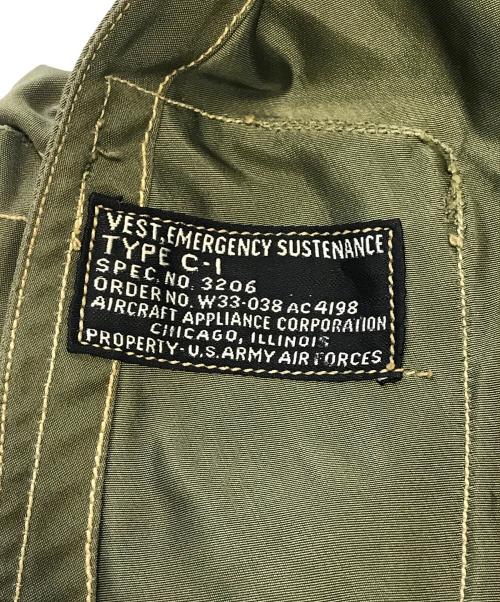 VINTAGE MILITARY（ヴィンテージ ミリタリー）VINTAGE MILITARY (ヴィンテージ ミリタリー) USAF type C-1ベスト グリーン サイズ:不明の古着・服飾アイテム