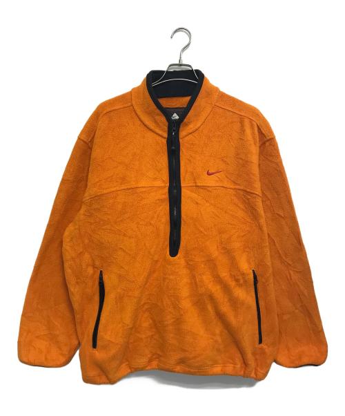 NIKE ACG（ナイキエーシージー）NIKE ACG (ナイキエーシージー) ハーフジップフリースジャケット オレンジ サイズ:XLの古着・服飾アイテム
