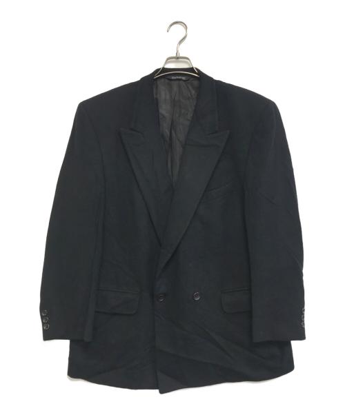 Burberry's（バーバリー）Burberry's (バーバリーズ) カシミヤダブルテーラードジャケット ブラック サイズ:表記なしの古着・服飾アイテム