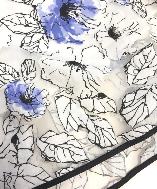 Rene（ルネ）Rene (ルネ) フラワーシアーワンピース ホワイト サイズ:38の古着・服飾アイテム