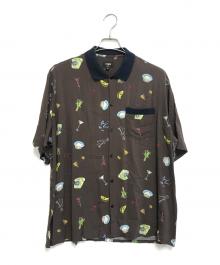 FENDI（フェンディ）の古着「Object Print Shirt」｜ブラウン
