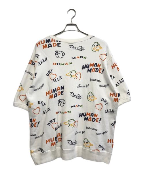 HUMAN MADE（ヒューマンメイド）HUMAN MADE (ヒューマンメイド) 半袖スウェット ホワイト サイズ:XXLの古着・服飾アイテム