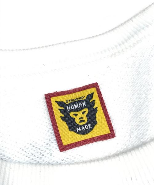 HUMAN MADE（ヒューマンメイド）HUMAN MADE (ヒューマンメイド) 半袖スウェット ホワイト サイズ:XXLの古着・服飾アイテム