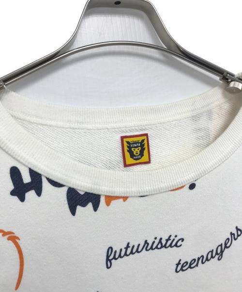 HUMAN MADE（ヒューマンメイド）HUMAN MADE (ヒューマンメイド) 半袖スウェット ホワイト サイズ:XXLの古着・服飾アイテム