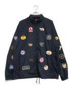 HUMAN MADEヒューマンメイド）の古着「ワッペン ナイロンジャケット」｜ネイビー