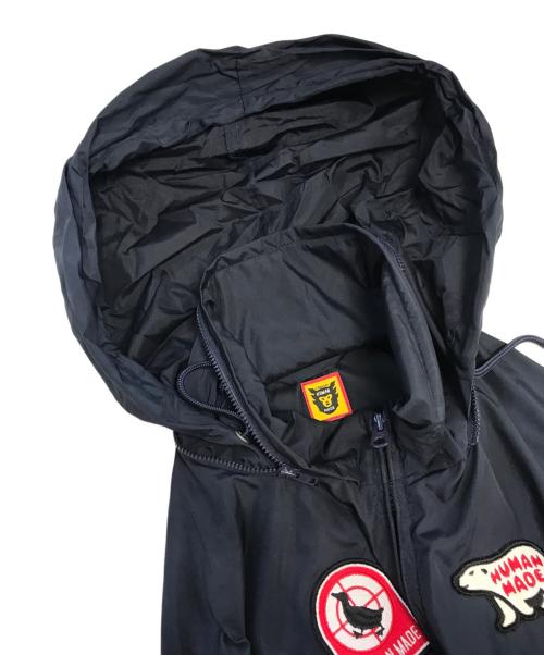 HUMAN MADE（ヒューマンメイド）HUMAN MADE (ヒューマンメイド) ワッペン ナイロンジャケット ネイビー サイズ:XLの古着・服飾アイテム