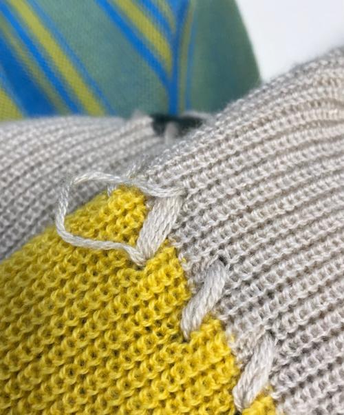 WIND AND SEA（ウィンダンシー）WIND AND SEA (ウィンダンシー) HAND STITCH CARDIGAN マルチカラー サイズ:XLの古着・服飾アイテム