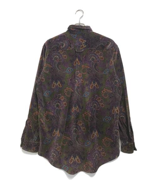 CHAPS RALPH LAUREN（チャップス ラルフローレン）CHAPS RALPH LAUREN (チャップス ラルフローレン) ペイズリー柄コーデュロイシャツ パープル サイズ:Lの古着・服飾アイテム