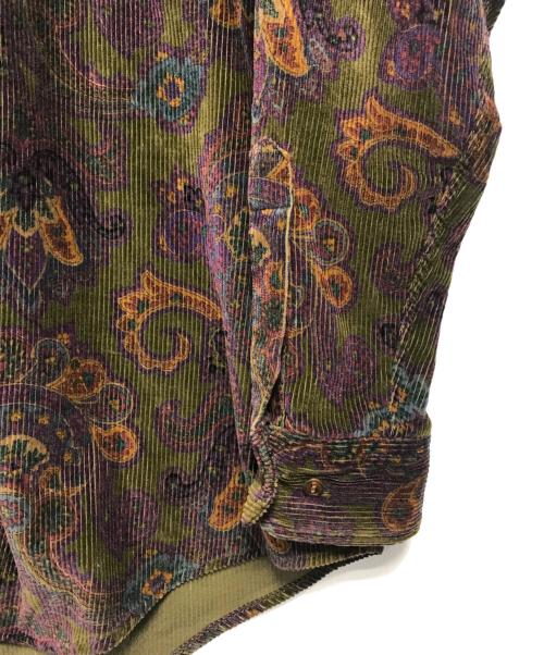 CHAPS RALPH LAUREN（チャップス ラルフローレン）CHAPS RALPH LAUREN (チャップス ラルフローレン) ペイズリー柄コーデュロイシャツ パープル サイズ:Lの古着・服飾アイテム