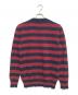 Saint Laurent Paris (サンローランパリ) ボーダークルーネックニット ネイビー×レッド サイズ:L：9000円
