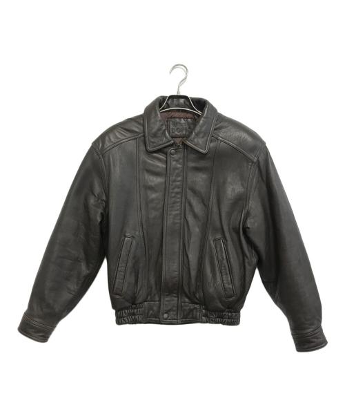 W DOPIO（ドピオ）W DOPIO (ドピオ) レザージャケット ブラウン サイズ:Mの古着・服飾アイテム