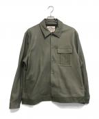 CALEEキャリー）の古着「レザージャケット」｜グリーン