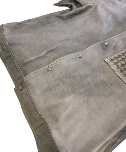 CALEE（キャリー）CALEE (キャリー) レザージャケット グリーン サイズ:Lの古着・服飾アイテム