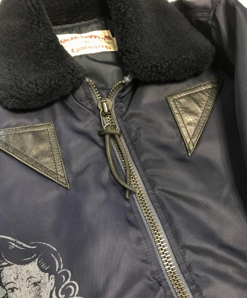 CALEE（キャリー）CALEE (キャリー) ボンバージャケット ネイビー サイズ:Mの古着・服飾アイテム