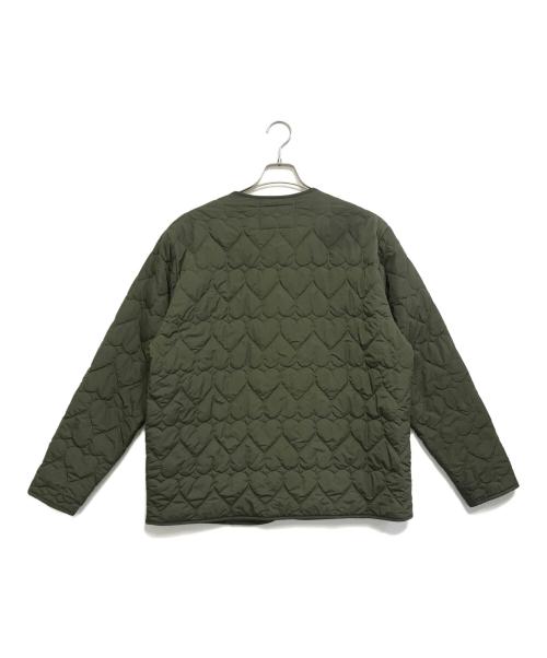 CALEE（キャリー）CALEE (キャリー) ハートキルティングジャケット カーキ サイズ:Lの古着・服飾アイテム