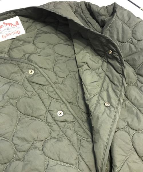 CALEE（キャリー）CALEE (キャリー) ハートキルティングジャケット カーキ サイズ:Lの古着・服飾アイテム