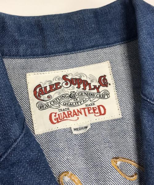 CALEE（キャリー）CALEE (キャリー) スーベニアデニムショップコート インディゴ サイズ:Mの古着・服飾アイテム