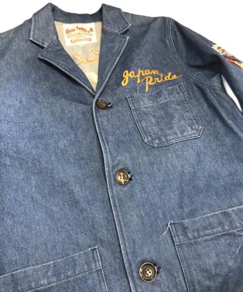 CALEE（キャリー）CALEE (キャリー) スーベニアデニムショップコート インディゴ サイズ:Mの古着・服飾アイテム