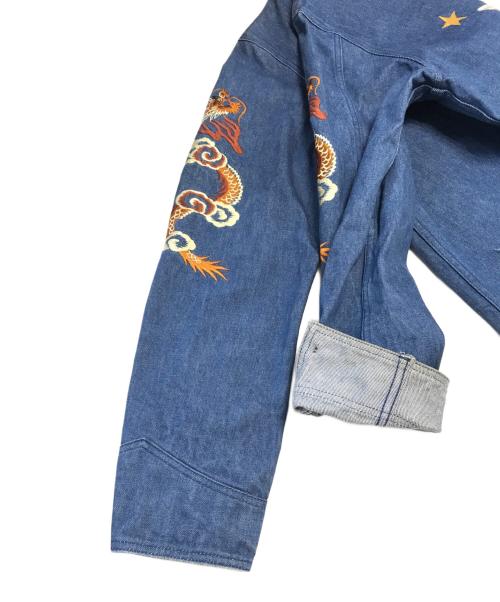 CALEE（キャリー）CALEE (キャリー) スーベニアデニムショップコート インディゴ サイズ:Mの古着・服飾アイテム