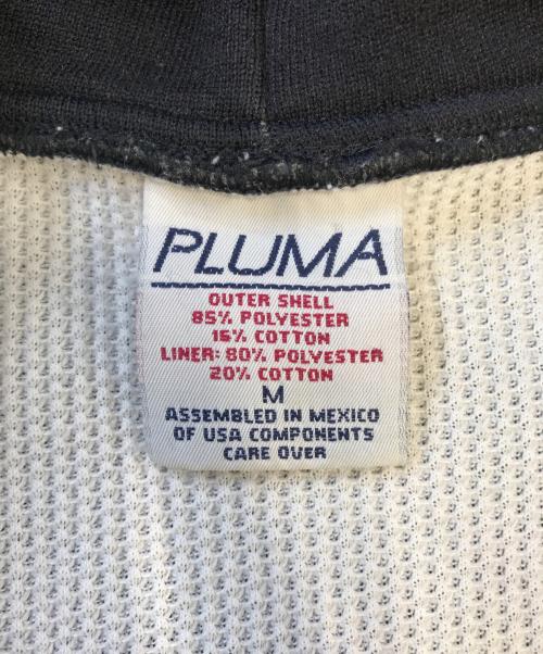PLUMA（プルマ）PLUMA (プルマ) 裏サーマルジップパーカー ブラック サイズ:Mの古着・服飾アイテム