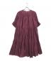 merlette (マーレット) ティアードワンピース ボルドー サイズ:XS：13000円