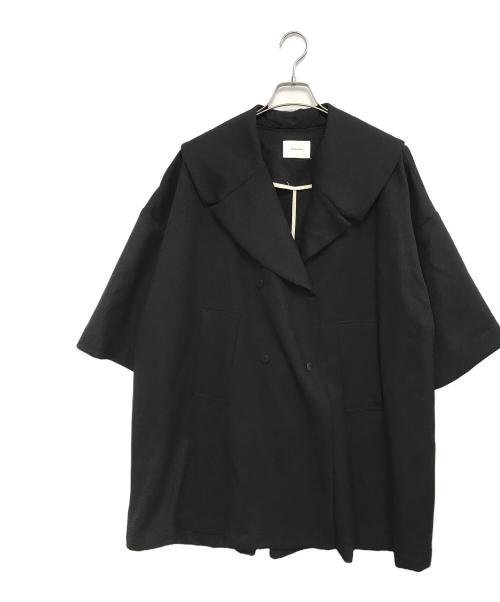 manon（マノン）MANON (マノン) SHAWL COLLAR DOUBLE COAT ブラックの古着・服飾アイテム