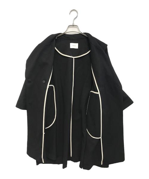 manon（マノン）MANON (マノン) SHAWL COLLAR DOUBLE COAT ブラックの古着・服飾アイテム