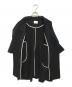 中古・古着 MANON (マノン) SHAWL COLLAR DOUBLE COAT ブラック：10000円