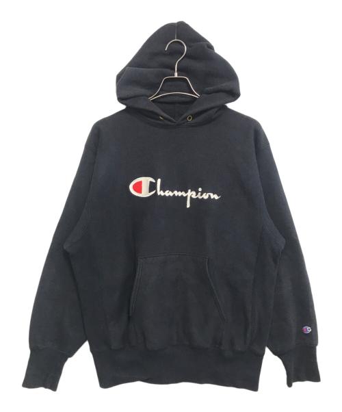 Champion（チャンピオン）Champion (チャンピオン) リバースウィーブパーカー ブラック サイズ:LARGEの古着・服飾アイテム