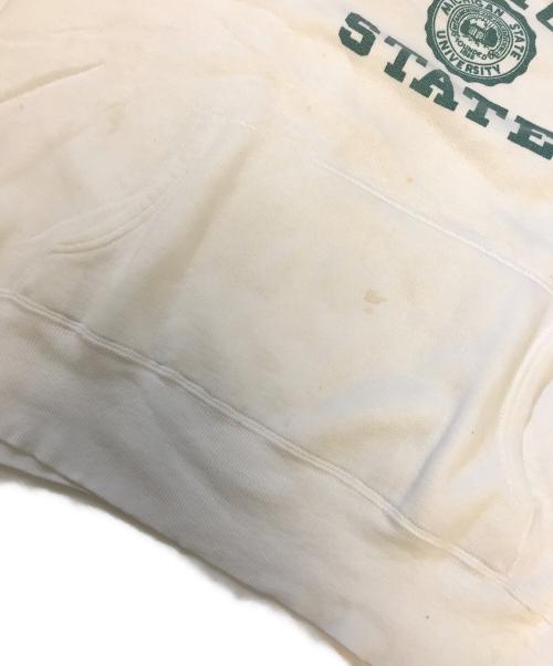 VINTAGE（ヴィンテージ）VINTAGE (ヴィンテージ) 3段染み込みプリントパーカー ホワイト サイズ:表記なしの古着・服飾アイテム