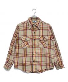 MR LEGGS（ミスターレッグス）の古着「チェックネルシャツ」｜ベージュ