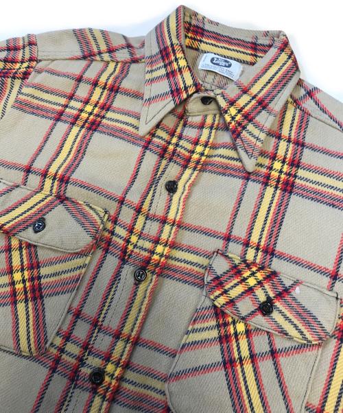 MR LEGGS（ミスターレッグス）MR LEGGS (ミスターレッグス) チェックネルシャツ ベージュ サイズ:表記なしの古着・服飾アイテム