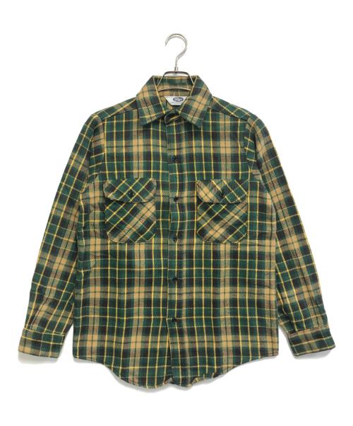 MR LEGGS（ミスターレッグス）MR LEGGS (ミスターレッグス) チェックネルシャツ グリーン サイズ:14-14½　Sの古着・服飾アイテム