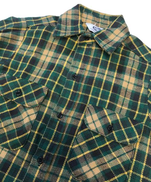 MR LEGGS（ミスターレッグス）MR LEGGS (ミスターレッグス) チェックネルシャツ グリーン サイズ:14-14½　Sの古着・服飾アイテム