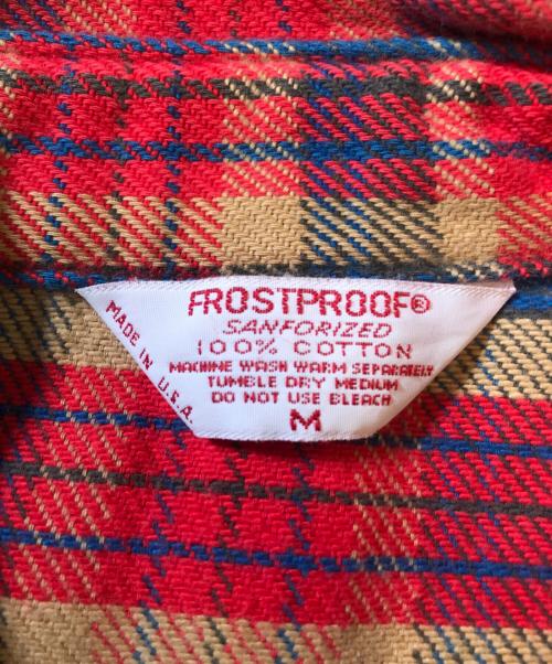 FROSTPROOF（フロントプルーフ）FROSTPROOF (フロントプルーフ) チェックネルシャツ レッド サイズ:Ｍの古着・服飾アイテム