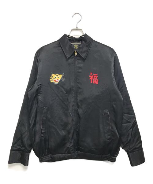 HOUSTON（ヒューストン）HOUSTON (ヒューストン) レーヨンベトナムジャケット ブラック サイズ:Mの古着・服飾アイテム