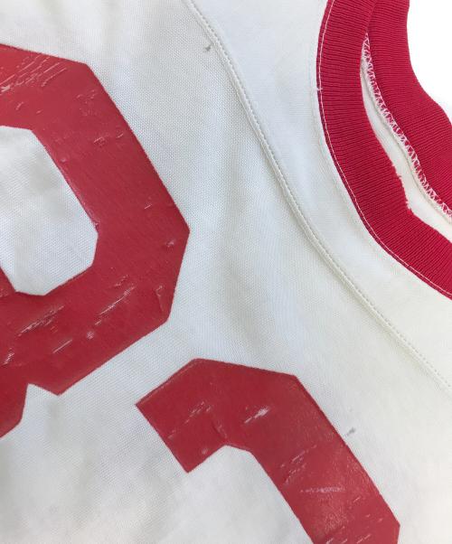 Champion（チャンピオン）Champion (チャンピオン) ナンバリングフットボールTシャツ ホワイト サイズ:42の古着・服飾アイテム