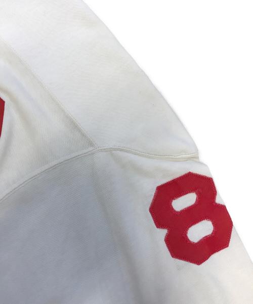Champion（チャンピオン）Champion (チャンピオン) ナンバリングフットボールTシャツ ホワイト サイズ:42の古着・服飾アイテム