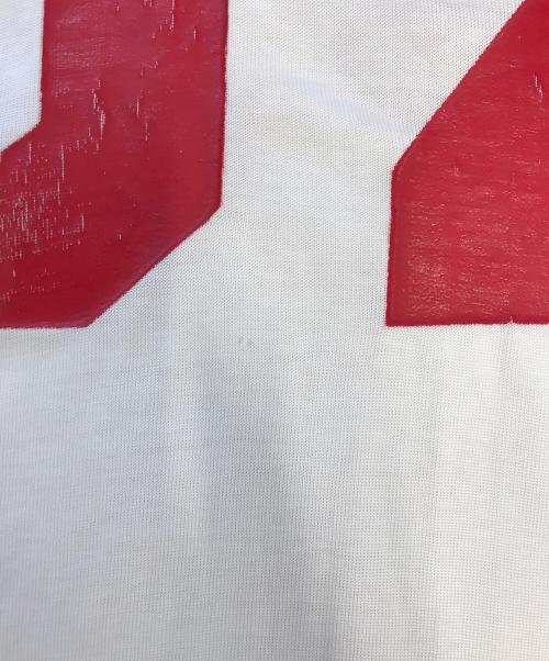 Champion（チャンピオン）Champion (チャンピオン) ナンバリングフットボールTシャツ ホワイト サイズ:42の古着・服飾アイテム