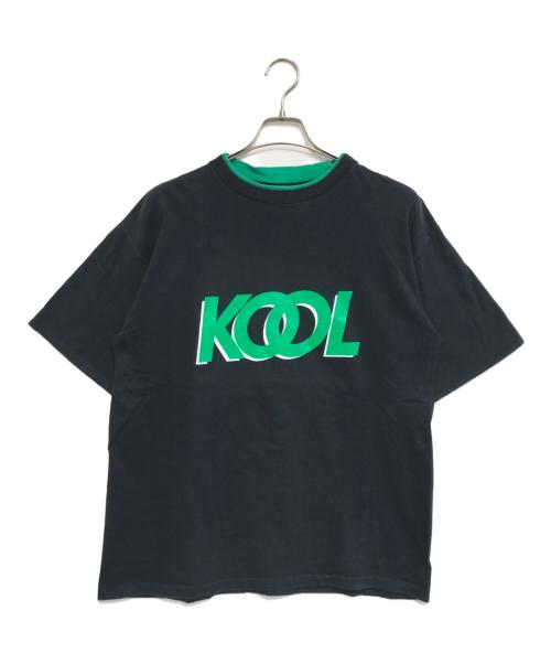 KOOLABURRA（クーラブラ）KOOLABURRA (クーラブラ) ダブルフェイスプリントTシャツ ブラック サイズ:Lの古着・服飾アイテム