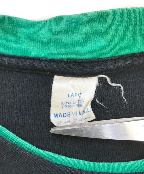 KOOLABURRA（クーラブラ）KOOLABURRA (クーラブラ) ダブルフェイスプリントTシャツ ブラック サイズ:Lの古着・服飾アイテム