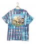 WOODSTOCK (ウッドストック) ダイダイ染プリントTシャツ ブルー サイズ:XL：15000円