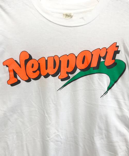 NEWPORT（ニューポート）NEWPORT (ニューポート) プリントTシャツ ホワイト サイズ:XLの古着・服飾アイテム